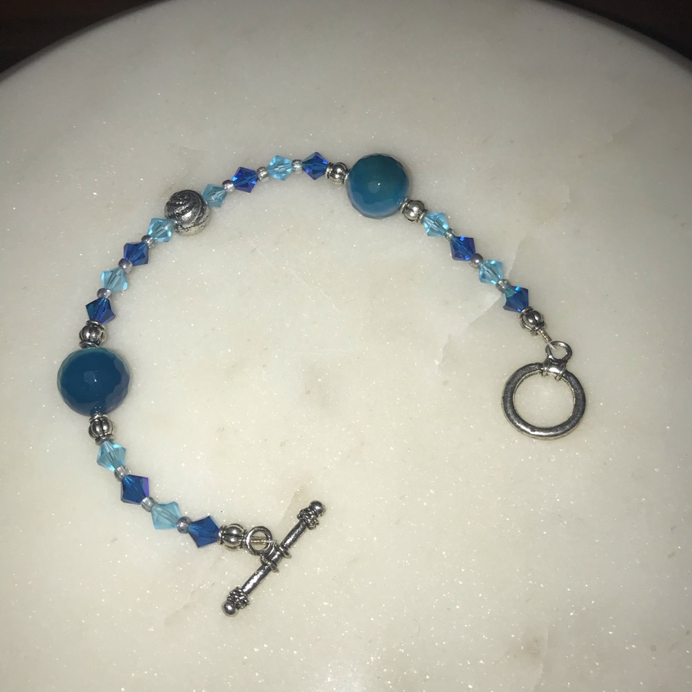 lovely handmade blue bracelet